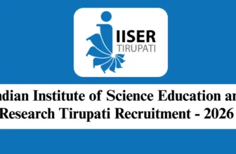 IISER Tirupati Recruitment 2026 – Apply for 1 JRF/ Project Associate-I Post
