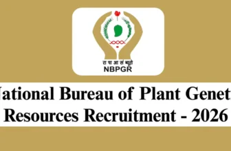 NBPGR Recruitment 2026 – Apply for 1 Young Professional-I Post