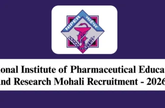 NIPER Mohali Recruitment 2026 – Apply Offline for 1 Project Research Scientist-I Post
