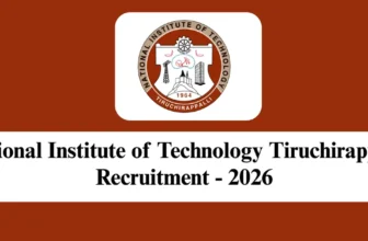 NIT Trichy Recruitment 2026 – Apply Online for 1 Project Associate-I