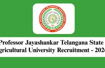 PJTSAU Recruitment 2026 – Walk-in Interview for 12 Teaching Associate Posts