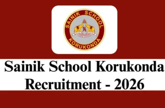 Sainik School Korukonda Recruitment 2026