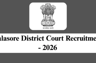Balasore District Court Recruitment 2026