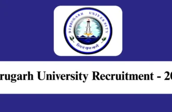 Dibrugarh University Recruitment 2026 – Apply Offline for 1 JRF/ Project Assistant Post