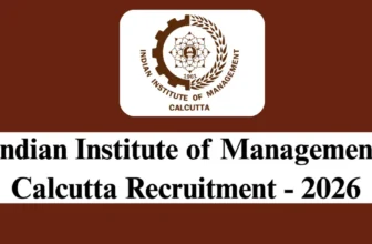 IIM Calcutta Recruitment 2026 – Apply Offline for 1 Chief Administrative Officer Post
