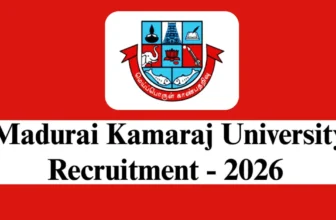 Madurai Kamaraj University Recruitment 2026