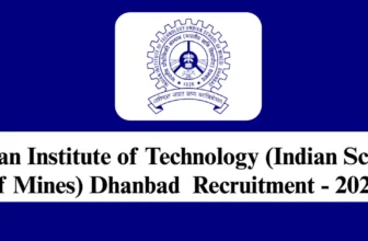 IIT ISM Dhanbad Recruitment 2026