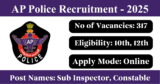 AP Police Recruitment 2025 – Apply Online for 317 Sub Inspector, Constable Posts