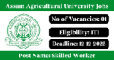 Assam Agricultural University Recruitment 2025