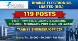 BEL Recruitment 2026 – Apply Online for 119 Trainee Engineer/ Officer Posts