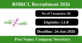 BMRCL Recruitment 2026 – Apply Online/Offline for 2 Company Secretary, General Manager Posts