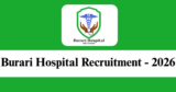 Burari Hospital Recruitment 2026 – Apply Online for 4 Senior Resident Posts