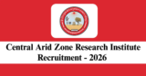 CAZRI Recruitment 2026 – Walk-in Interview for 1 Agromet Observer Post