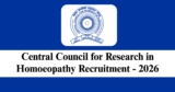 CCRH Recruitment 2026 – Walk-in Interview for 40 JRF, MTS Posts