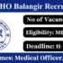BFUHS Recruitment 2025 – Apply Online for 30 Ophthalmic Officer Posts