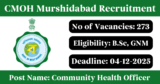CMOH Murshidabad Recruitment 2025 – Apply Online for 273 Community Health Officer Posts