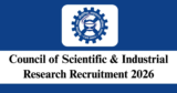 CSIR Madras Complex Recruitment 2026