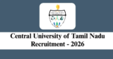CUTN Recruitment 2026 – Apply for 1 JRF/ Project Fellow Post