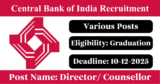 Central Bank of India Recruitment 2025