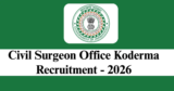Civil Surgeon Office Koderma Recruitment 2026