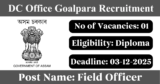 DC Office Goalpara Recruitment 2025