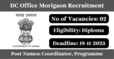 DC Office Morigaon Recruitment 2025
