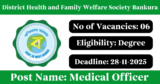 DHFWS Bankura Recruitment 2025 – Apply Online for 6 Medical Officer Posts