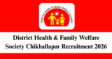DHFWS Chikkaballapur Recruitment 2026 – Walk-in Interview for 14 GDMO, Specialist Doctors Posts
