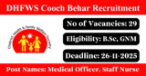DHFWS Cooch Behar Recruitment 2025