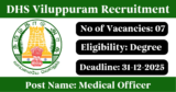 DHS Viluppuram Recruitment 2025 – Apply Offline for 7 Medical Officer Posts