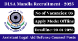DLSA Mandla Recruitment 2026 – Apply Offline for 5 Assistant Legal Aid Defense Counsel Posts