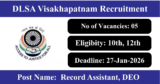DLSA Visakhapatnam Recruitment 2026 – Apply Offline for 5 Record Assistant, DEO Posts