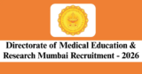 DMER Mumbai Recruitment 2026 – Apply Online for 1540 Tutor, Junior Resident Posts