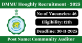 DMMU Hooghly Recruitment 2025 – Apply Online for 46 Community Auditor Posts