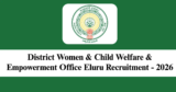 DWCWEO Eluru Recruitment 2026 – Apply Offline for 1 Psycho Social Counselor Post