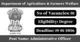Department of Agriculture & Farmers Welfare Recruitment 2025