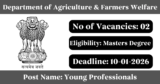 Department of Agriculture & Farmers Welfare Recruitment 2026