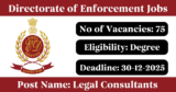 Directorate of Enforcement Recruitment 2025