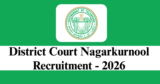 District Court Nagarkurnool Recruitment 2026