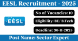 EESL Recruitment 2025 – Apply Online for 10 Sector Expert Posts