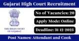 Gujarat High Court Recruitment 2025