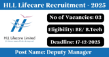 HLL Lifecare Recruitment 2025 – Apply Online for 3 Senior Manager/ Manager/ Deputy Manager Posts