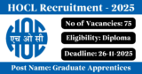 HOCL Recruitment 2025 – Apply Online for 75 Apprentices Posts
