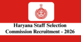 HSSC Recruitment 2026 – Apply Online for 1759 Steno-Typist Posts