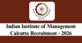 IIM Calcutta Recruitment 2026 – Apply Offline for 1 Chief Administrative Officer Post