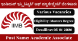 IIMB Recruitment 2026 – Apply Online for Various Academic Associate Posts