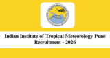 IITM Pune Recruitment 2026 – Apply Online for 20 IITM Research Fellow Posts