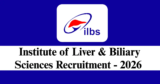 ILBS Recruitment 2026 – Apply for 1 Project Technical Support-III Post