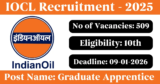 IOCL Recruitment 2026 – Apply Online for 509 Apprentice Posts