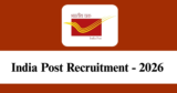 India Post Recruitment 2026 – Apply Offline for 11 Skilled Artisans Posts